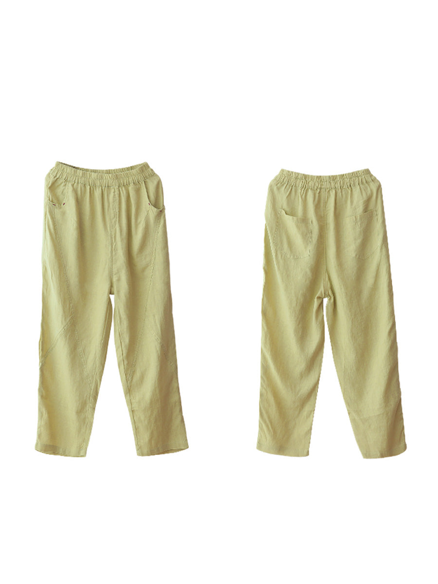 Summer Thin Ramie Harem Pants Cx051