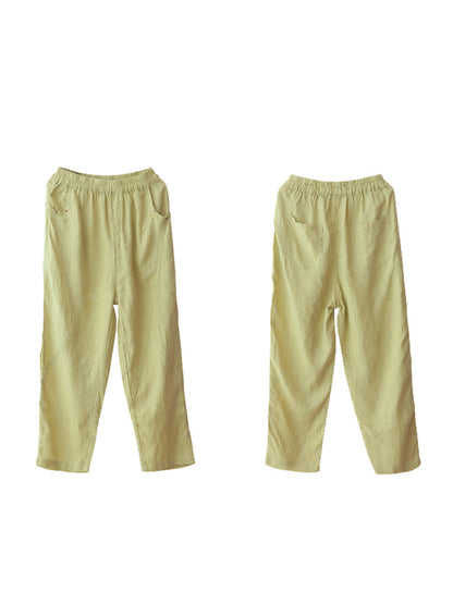 Summer Thin Ramie Harem Pants Cx051