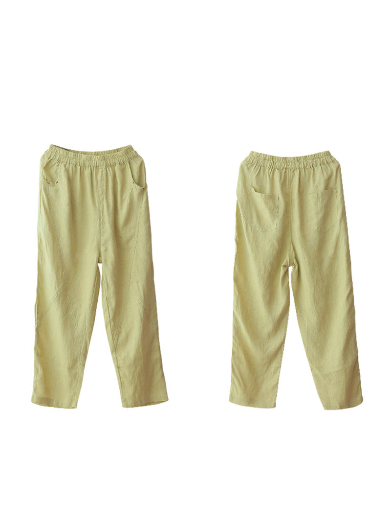 Summer Thin Ramie Harem Pants Cx051