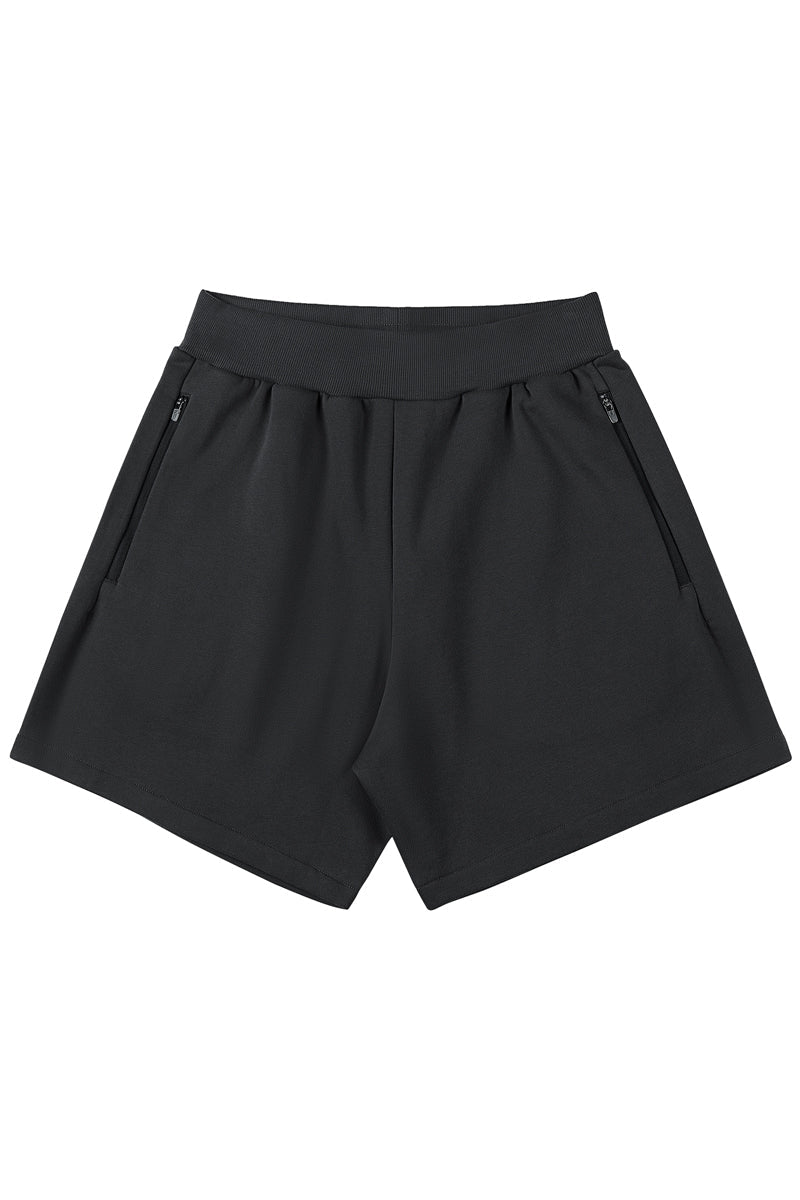 400g Heavy Cotton Shorts With Zip Pocket