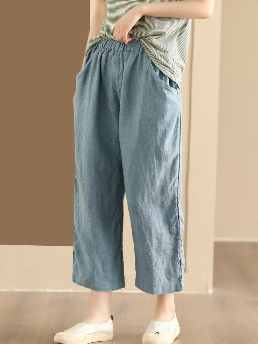 Summer Linen Wide-leg Pants Aa1017