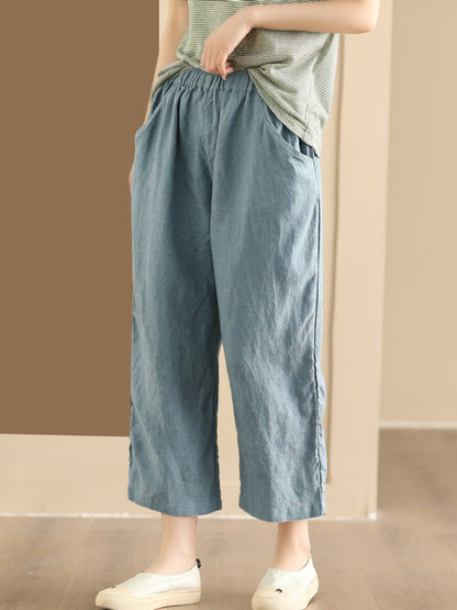Summer Linen Wide-leg Pants Aa1017