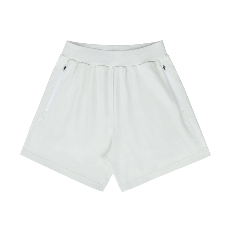 400g Heavy Cotton Shorts With Zip Pocket