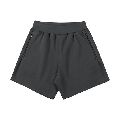 400g Heavy Cotton Shorts With Zip Pocket