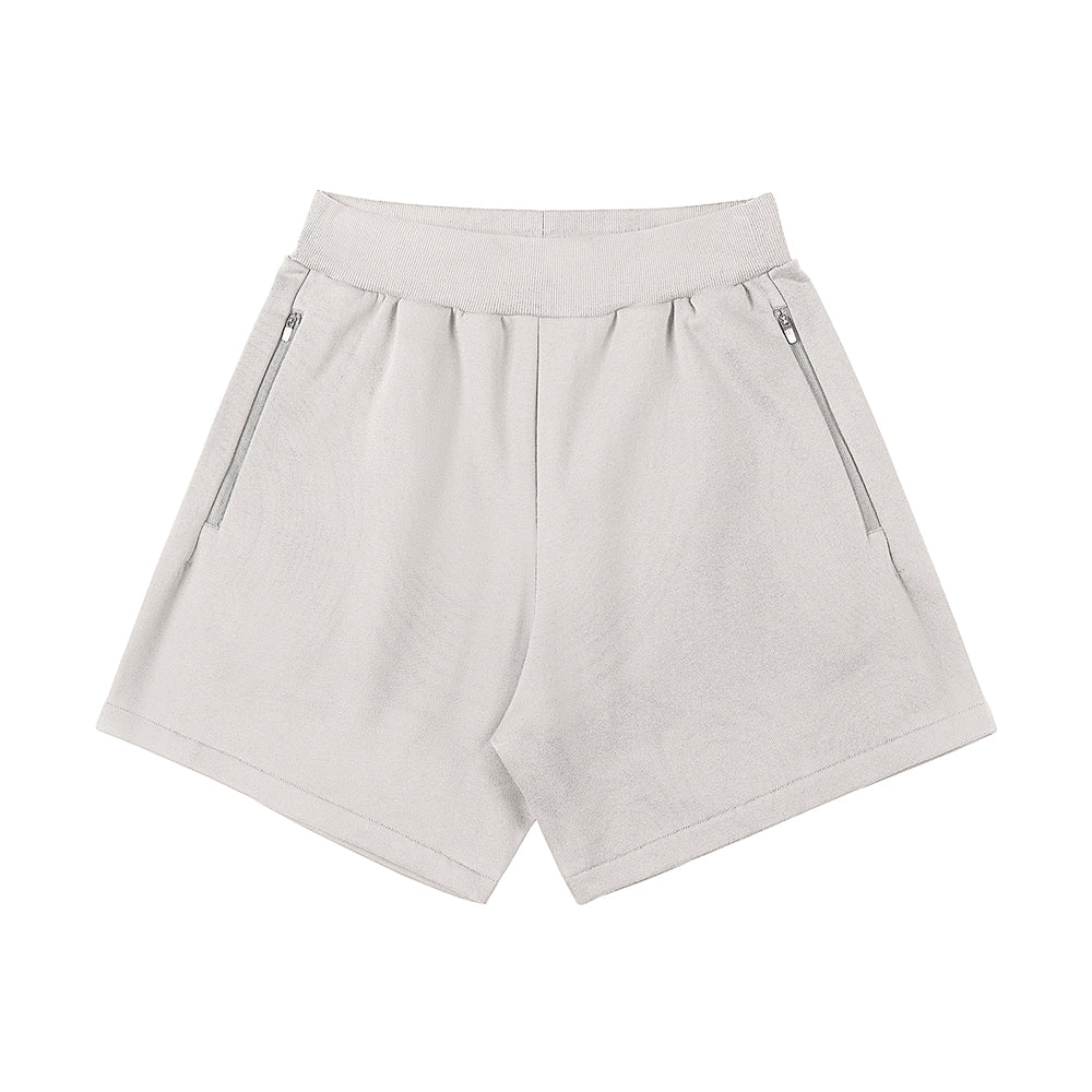 400g Heavy Cotton Shorts With Zip Pocket