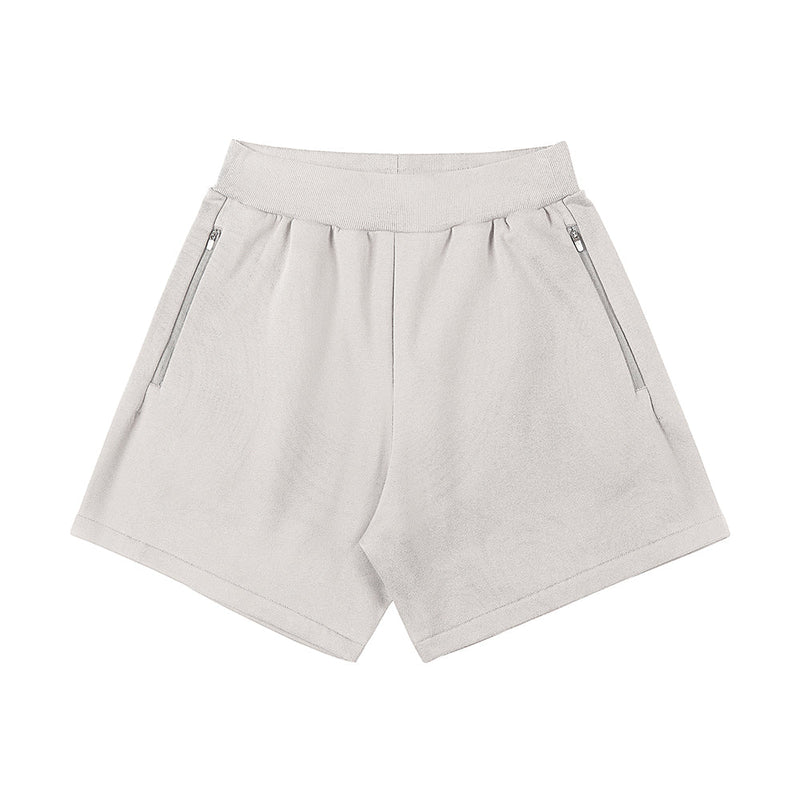 400g Heavy Cotton Shorts With Zip Pocket