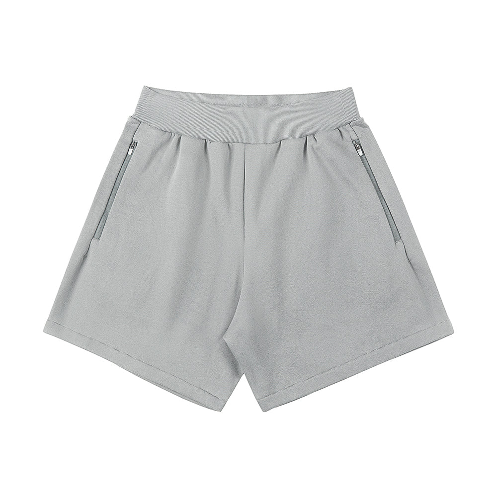 400g Heavy Cotton Shorts With Zip Pocket