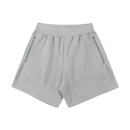 400g Heavy Cotton Shorts With Zip Pocket