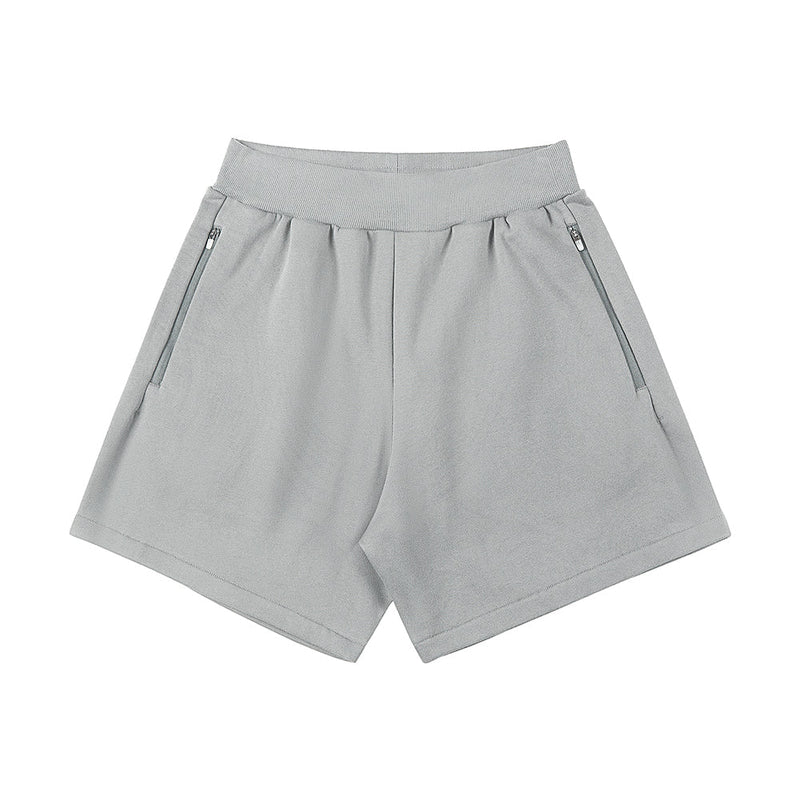 400g Heavy Cotton Shorts With Zip Pocket