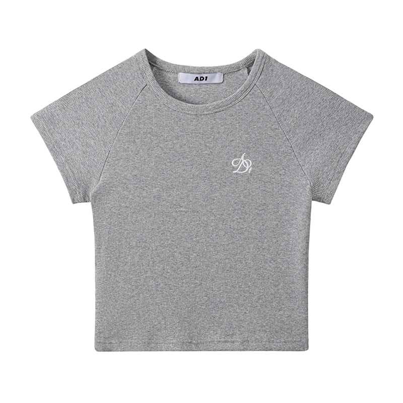 Logo Embroidery Slim Fit T-shirts & Tank Tops