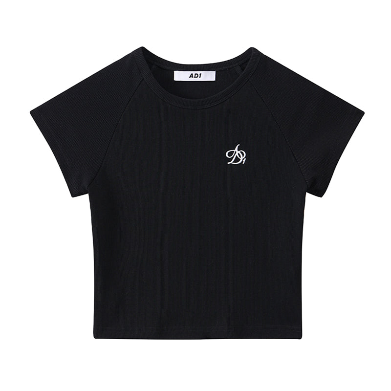 Logo Embroidery Slim Fit T-shirts & Tank Tops