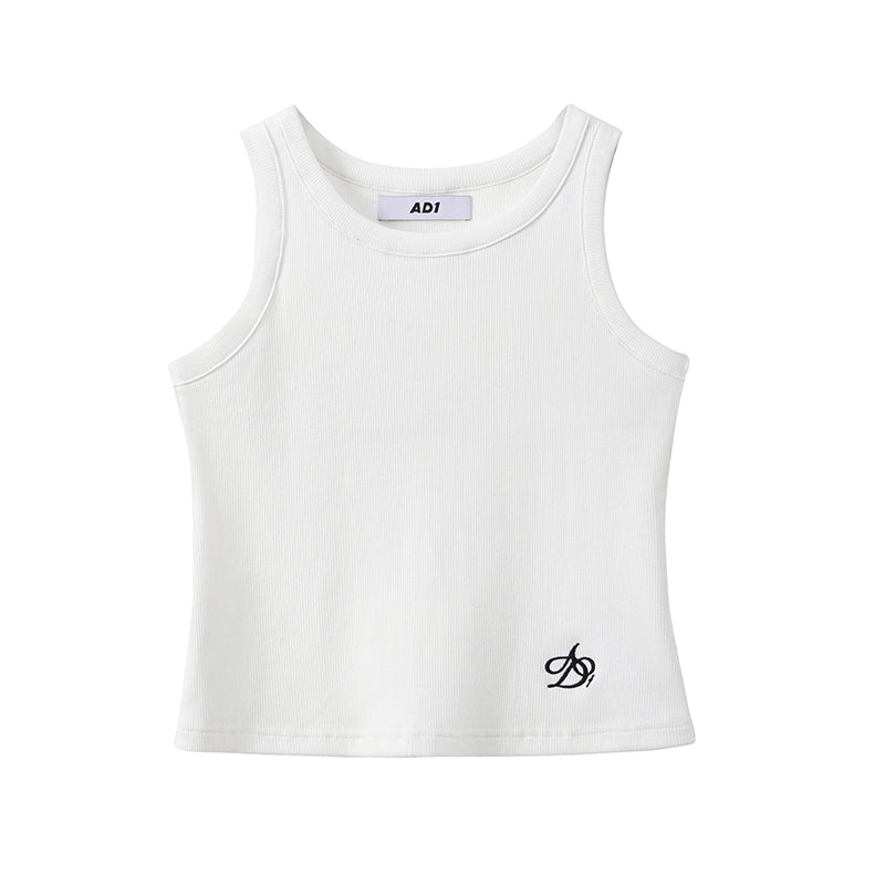 Logo Embroidery Slim Fit T-shirts & Tank Tops