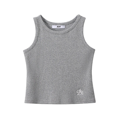 Logo Embroidery Slim Fit T-shirts & Tank Tops