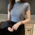 Woman Blouses Short Sleeve Summer Tops Blouse Turtleneck Knitted Blouse Shirt Tops Blouses Df4908