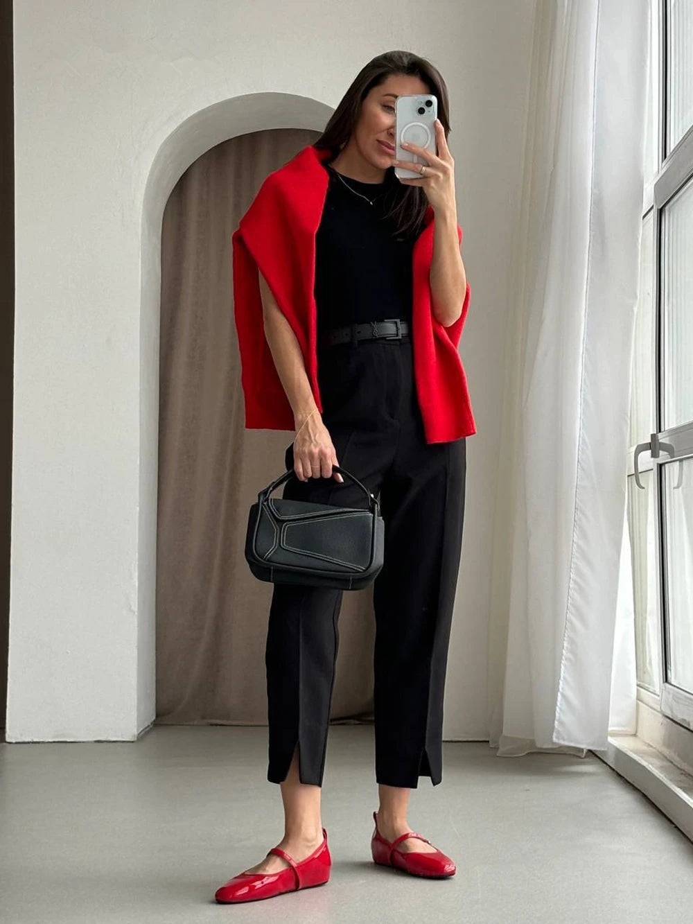 Brand Woman Mary Jane Shoes Genuine Leather Flats Heels Buckles Comfort Shoes Female Spring Summer Shoes Flats