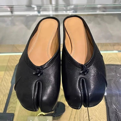 Brand Spring Summer New Ballet Flats Shoes for Split Toe Lazy Loafers Shoes Flats Mules Dress Shoes