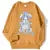 Harajuku Anime Girl Design Sweatshirts Couples Kawaii Hoodie Comfortable Creative Top All-match Comfortable