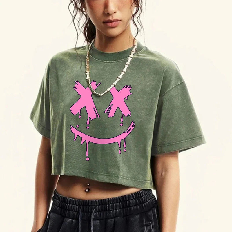 Drooling Face Washed Retro T-shirt