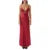 Long Dress Color V Neck Tie Up Spaghetti Strap Sleeveless Backless Dresses Evening Party Dresses