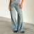Y2k Aesthetic Low Rise Baggy Jeans Loose Fit Boyfriend Straight Wide Leg Jeans Stretch Long Denim Pants Trousers