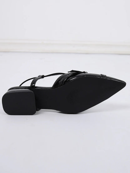 Pointed Toe Slingback Pumps Shoes,closed Toe Adjustable Slingback Dress Shoes for , Bridal Wedding Party Work Shoes