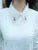 Spring Autumn Style Lace Blouses Shirts Lady Peter Pan Collar Long Sleeve Beading Blusas Top Df1758