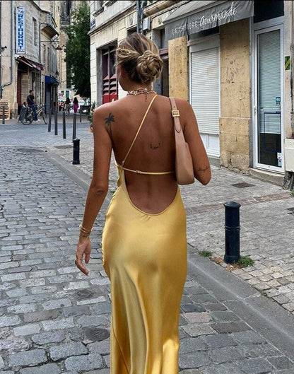 Satin Maxi Dress