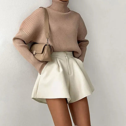 High Waist Wideleg Shorts Bottom Loose Aline Short Pants Leisure Summer New Shorts