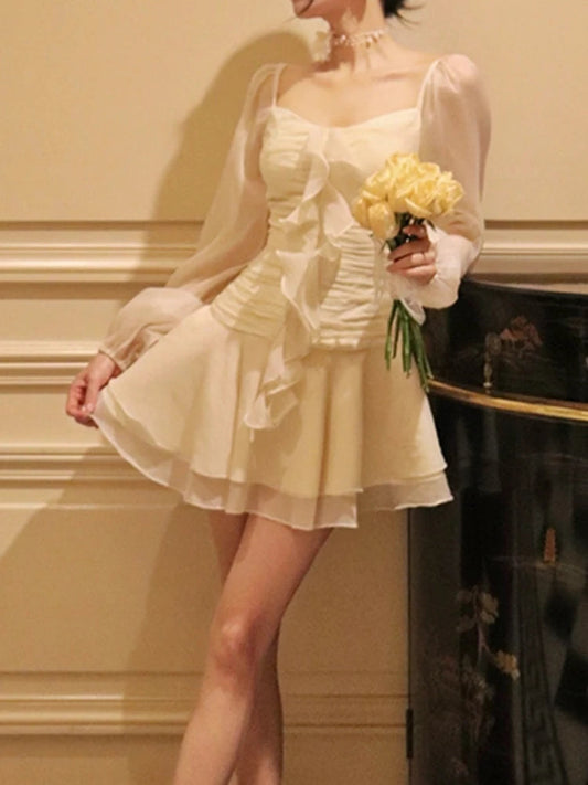 New Aline Mini Dress Party Birthday Evening Vestidos Female One Pieces Robe