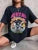 Dancing Skull Printed Female T-shirts Cool Comfortable Tshirts Funny Tee Shirts Hip Hop Oversized Tops
