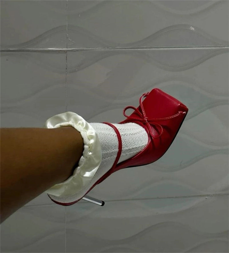 Ballerinas Shoes High Heels Mules Square Toe Slingback 39 Wedding White Summer Brand Shoes Sandals