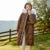 Down Jacket Long Length Three-proof Windproof Loose Winter New Warm Fur Collar Hooded Coat Down Jacket