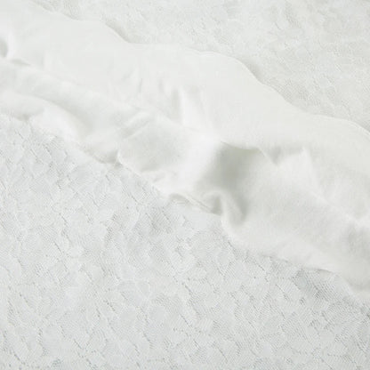 Floor-length Fishtail Dress White Lace Sleeveless Bodycon Maxi Dress Summer Clubwear