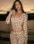 Printed 2 Piece-set Hoodie Slim Cropped Top and High Waist Trousers Outfits Contrast ’s Pants Sets