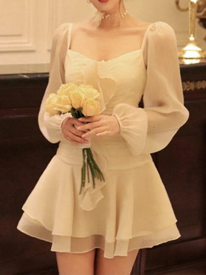 New Aline Mini Dress Party Birthday Evening Vestidos Female One Pieces Robe