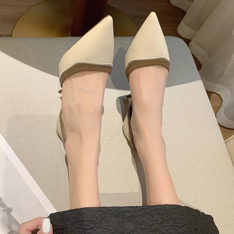 Highheeled Slippers Pointy Highheeled Mule Summer Party Ball Shoes Shoes