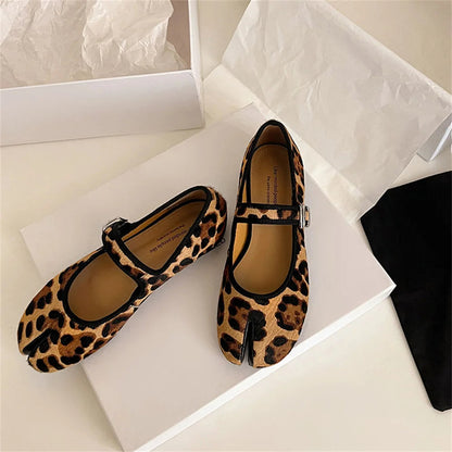 Mary Jane Horsehair Loafers Single Shoes Flats Shoes Woman Flats Street Shoes
