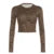 Leopard Single Breasted ��s Tops Long Sleeve Slim Fit Gyaru Clothing T-shirts Autumn