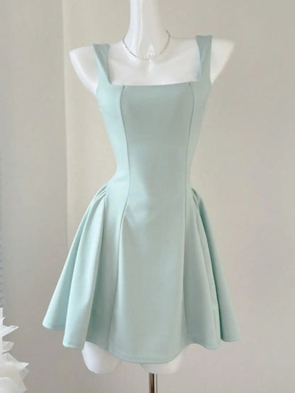 Aline Mini Dresses New Korean Summer Plain Corset Princess Tutu Dress Wedding Party Evening Robe