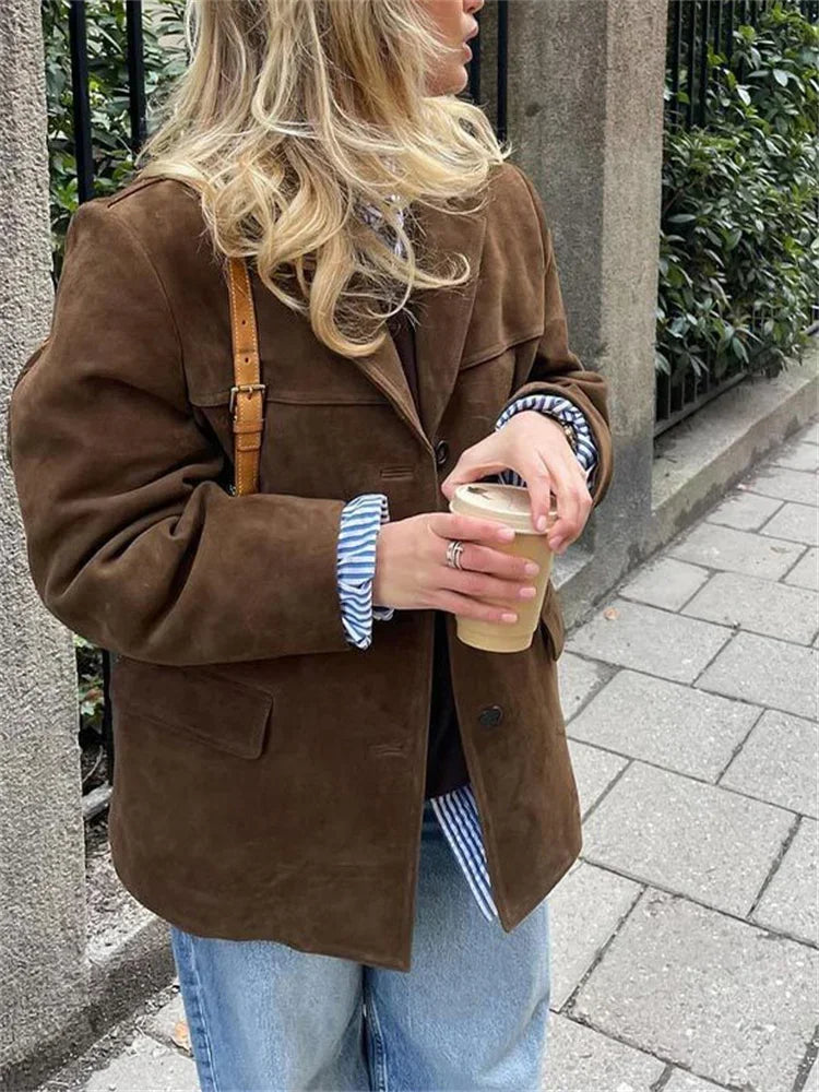 Pocket Jackets for Winter High Street Lapel Commute Winter Outwear Coat