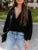 Spring Summer Style Blouses Shirts Lady Long Lantern Sleeve V-neck Color Blouse Tops