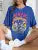 Dancing Skull Printed Female T-shirts Cool Comfortable Tshirts Funny Tee Shirts Hip Hop Oversized Tops