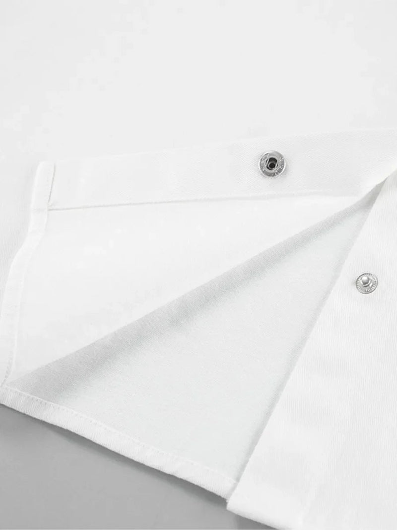 White Shirts for Autumn New Single Breasted Long Sleeve Loose Blouse Lapel Collar Blouses