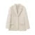 White Mohair Blazer Coat Loose Lapel Single-breasted Long Sleeve Thick Warm Jackets New Office Lady Street Outerwear
