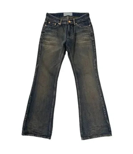 Retro Jeans Famale Clothing Loose Jeans Low Waist Y2k Aesthetics Baggy Flared Pants