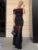 Strapless Pleated Mesh Splice Maxi Dress Two-piece Backless See Through Party Dresses Slim One Step Dress