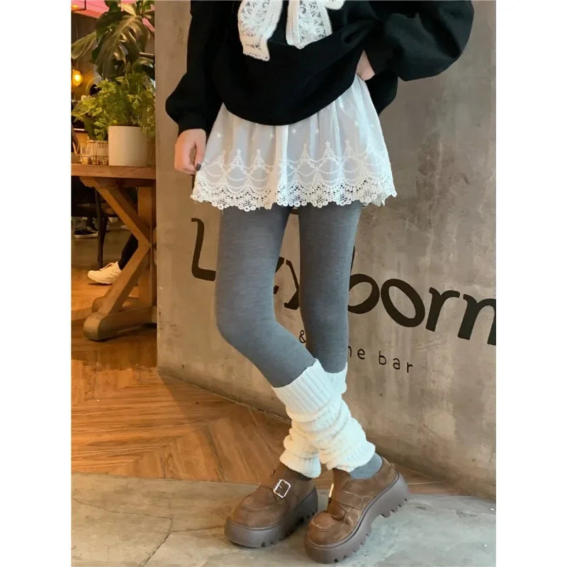 Hollow Seethrough Aline Skirt Spring New High Waist Color All Match Mini Skirt