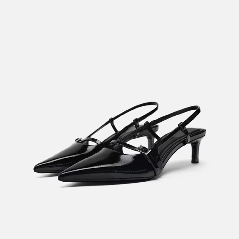 Summer Pointed Toe High Heels Sandals Design Style Thin Heels Banquet Party Sandalias Shoes