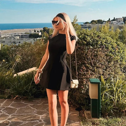 Ailsa - Slim Pockets Mini Dress