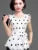 Summer Style Chiffon Blouses Shirts Lady Short Sleeve O-neck Polka Dot Printed Blusas Tops Df2824